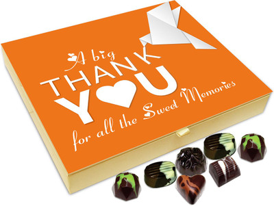 

Chocholik Gift Box - A Big Thank You For All The Sweet Memories Chocolate Box - 20pc Truffles(240 g)