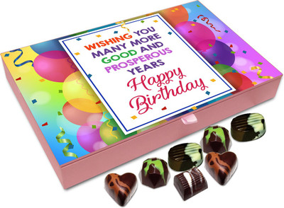 

Chocholik Gift Box - Wishing You Many More Prosperous Years On Your Birthday Chocolate Box - 12pc Truffles(144 g)