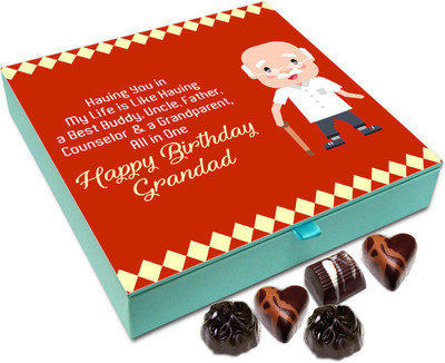 

Chocholik Gift Box - Wish You A Very Happy Birthday Grandad Chocolate Box - 9pc Truffles(108 g)