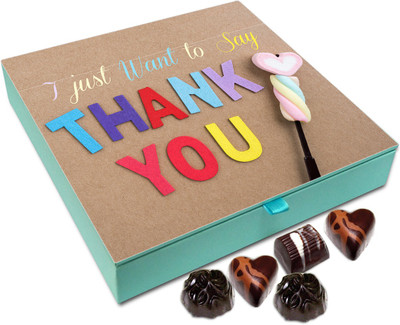 

Chocholik Gift Box - I Just Want To Say Thank You Chocolate Box - 9pc Truffles(108 g)