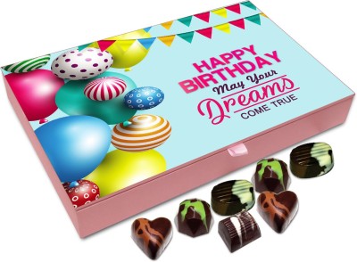 

Chocholik Gift Box - May Your Dreams Come True This Birthday Chocolate Box - 12pc Truffles(144 g)