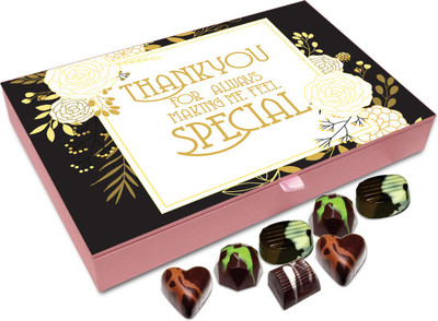 

Chocholik Gift Box - Thank You For Always Making Me Feel So Special Chocolate Box - 12pc Truffles(144 g)