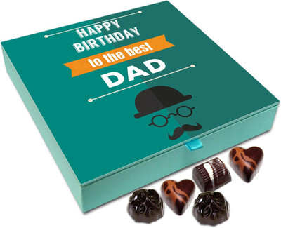 

Chocholik Gift Box - Happy Birthday To The Best Dad Chocolate Box - 9pc Truffles(108 g)