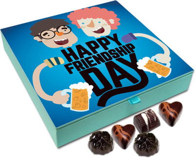 

Chocholik Gift Box - Happy Friendship Day Chocolate Box - 9pc Truffles(108 g)