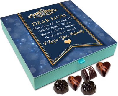 

Chocholik Gift Box - Dear Mom Thank You For Teaching Me About Life Chocolate Box - 9pc Truffles(108 g)