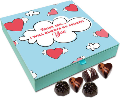 

Chocholik Gift Box - Trust Me I Will Always Be Around You Chocolate Box - 9pc Truffles(108 g)