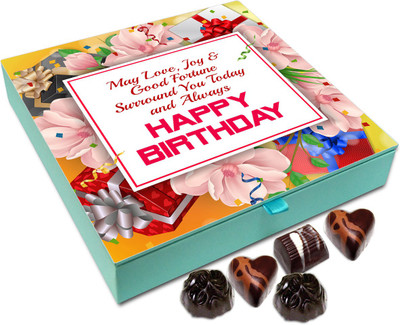 

Chocholik Gift Box - May Love And Good Fortune Surround You On Your Birthday Chocolate Box - 9pc Truffles(108 g)