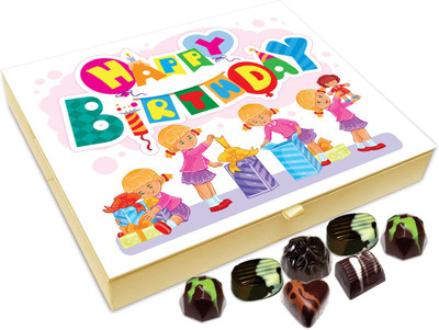 

Chocholik Gift Box - Happy Birthday Beautiful Little Princess Chocolate Box - 20pc Truffles(240 g)