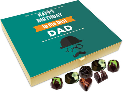 

Chocholik Gift Box - Happy Birthday To The Best Dad Chocolate Box - 20pc Truffles(240 g)
