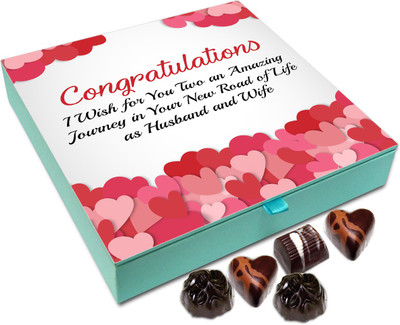 

Chocholik Gift Box - I Wish That You Two Have A Beautiful Journey Chocolate Box - 9pc Truffles(108 g)