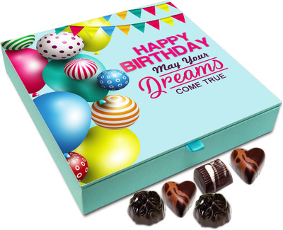 

Chocholik Gift Box - May Your Dreams Come True This Birthday Chocolate Box - 9pc Truffles(108 g)