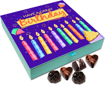 

Chocholik Gift Box - Have A Great Birthday My Best Friend Chocolate Box - 9pc Truffles(108 g)