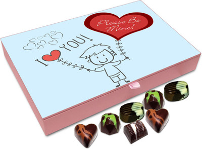 

Chocholik Gift Box - I Love You Please Be Mine Chocolate Box - 12pc Truffles(144 g)