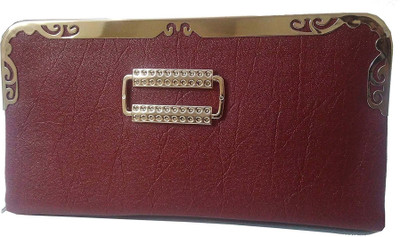 

R Fashion Casual Maroon Clutch