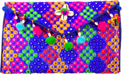 kabir bambhaari Casual Blue Clutch