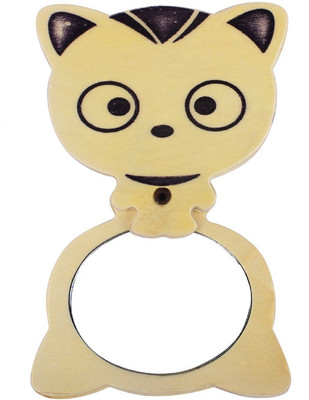 

Kabello Kitty Shape Wooden Compact Mirror For Girls