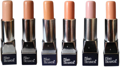 

Blue Heaven UHD(Ultra-high-definition) Makeup Stick waterproof set of 6(1-6) different shade Concealer(beige cream, 25.5 g)