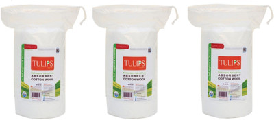 

Tulips Absorbent Cotton Wool Roll 50 Gm(Pack of 3)