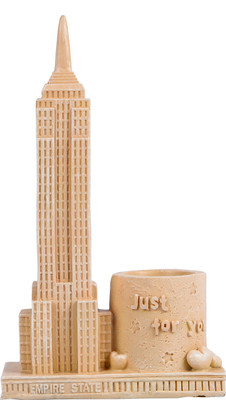 

Modish 1 Compartments Resin Pen Stand(Beige)