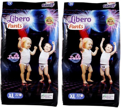 

Libero Libero Extra Large Size Diaper Pants (32 Counts) Set of 2 - XL(74 Pieces)
