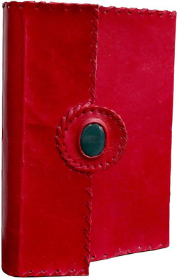 

echoindia A5 Diary(Handicrafts leather diary, Red)