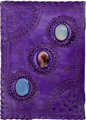 

echoindia A5 Diary(Handicrafts Leather Diary, Blue)
