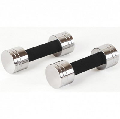 

Credence Steel Chrome Fixed Dumbbell 5kg (Pair) Fixed Weight Dumbbell(10 kg), Silver