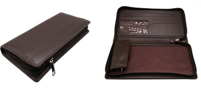 

Essart Faux Leather Check Book Case(Set Of 2, Brown)