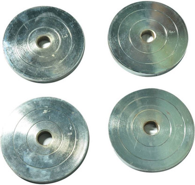 

Credence STEEL CHROME WEIGHT LIFTING plates 3kg x 4 (12KG) Silver Weight Plate(12 kg)