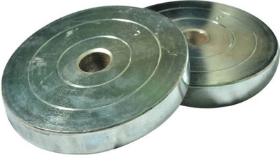 

Credence STEEL CHROME WEIGHT LIFTING plates 2.5kg (Pair) Silver Weight Plate(5 kg)