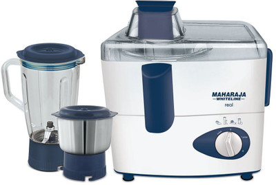 

Maharaja Whiteline REAL 450 W Juicer Mixer Grinder(Blue, 2 Jars)