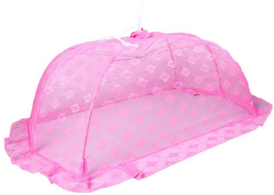 

Ole Baby Polyester Infants Canopy Foldable Compact Lightweight Breathable Baby Tent, Beach Play Tent, Air Flowing and Enough Space for Babies Bedding Mosquito Net(Pink)