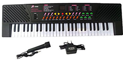 

Crack4Deal Piano Synthesizer keyboard with MIC musical Kids Toy(Black)