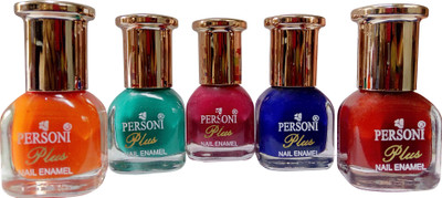 

Personi Nail Paint Set of 5 Multicolors Multicolor(Pack of 5)
