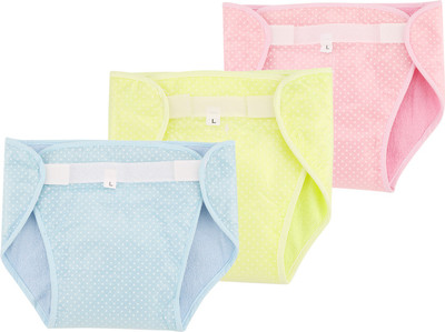 

kidiCat Reusable Waterproof Newborn Baby Nappies/Langot, (Pack of 3, 6-9 months, Multicolor