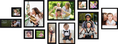

Swadesi Stuff MDF Photo Frame(Black, 12 Photos)
