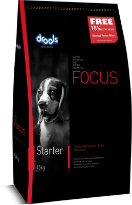 

Drools Focus Starter Super Premium 15 kg Chicken 15 kg Dry Dog Food