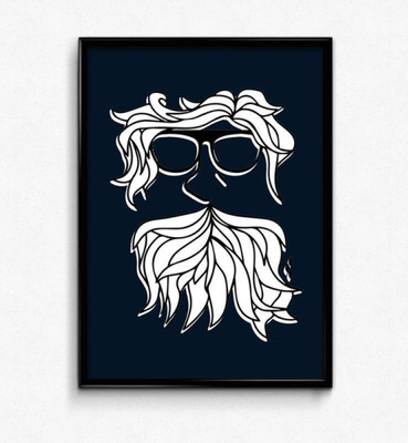 

Wall Poster beard-leaves-blue- Paper Print(12 inch X 18 inch, Rolled)