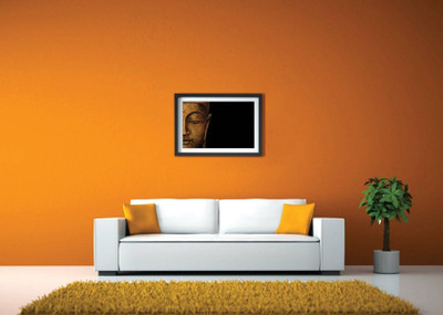 

Aabhaas Wall Poster buddha-half-face-afp-apgvwm Paper Print(12 inch X 18 inch, Rolled)