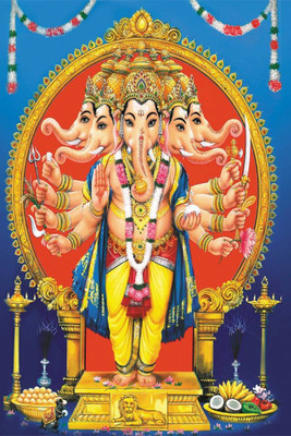 

Akhuratha Wall Poster -radhaipa-jai-shree-ganesh- Paper Print(12 inch X 18 inch, Rolled)