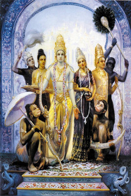 

Akhuratha Wall Poster -radhaipa-ram-darbar- Paper Print(12 inch X 18 inch, Rolled)