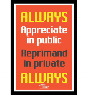 

Wall Poster appreciate-appreciateinpublicframe-jpfkgw Paper Print(12 inch X 18 inch, Rolled)