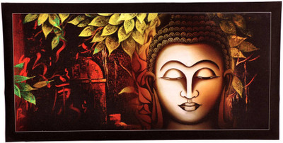 

Akhuratha Wall Poster buddha-fine-print-sparkle-sticker-vinyl-gz-bszmnh Paper Print(12 inch X 18 inch, Rolled)