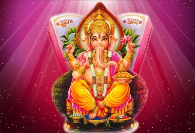 

Akhuratha Wall Poster god-s-religious-ganesh-ji-non-tearable-synthetic-material-c-t Paper Print(12 inch X 18 inch, Rolled)