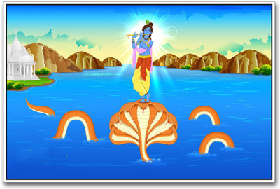 

Aabhaas Wall Poster lord-krishna-ps-imadyytyyzyxa Paper Print(12 inch X 18 inch, Rolled)