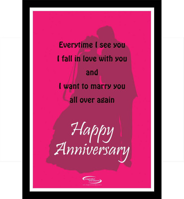 

Akhuratha Wall Poster happy-anniversary-happyanniversaryframe- Paper Print(12 inch X 18 inch, Rolled)
