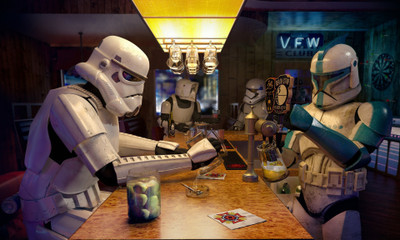 

Aabhaas Wall Poster -stormtrooper-clone-trooper-scout-trooper-bar-Star-Wars Paper Print(12 inch X 18 inch, Rolled)