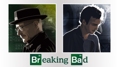 

Aabhaas Wall Poster-Breaking-Bad-Heisenberg-Walter-White-Aaron-Paul-Bryan-Cranston Paper Print(12 inch X 18 inch, Rolled)