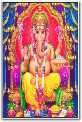 

Aabhaas Wall Poster lord-ganesha-ps-imadwmgyh-c- Paper Print(18 inch X 12 inch, Rolled)