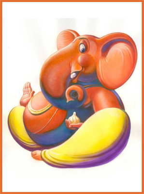 

Akhuratha Wall Poster --lord-ganpati- Paper Print(12 inch X 18 inch, Rolled)